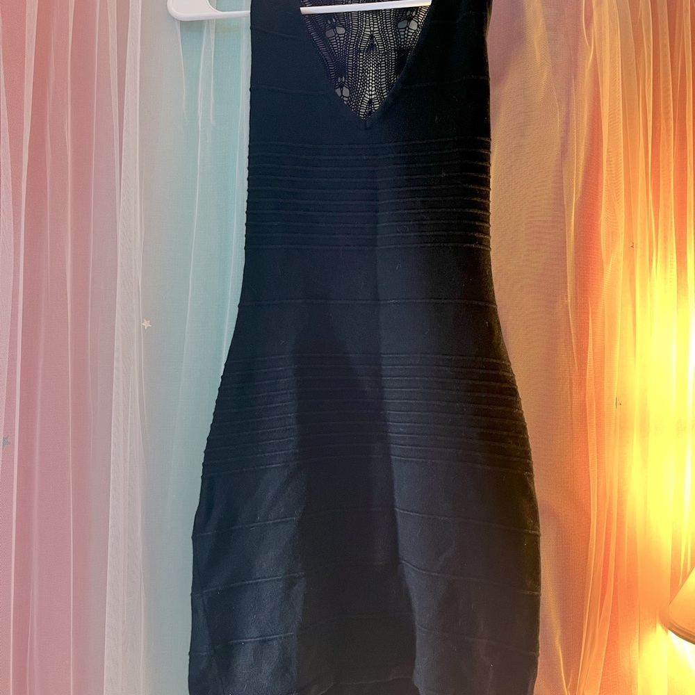 Wow couture. Black bodycon dress. Size small.